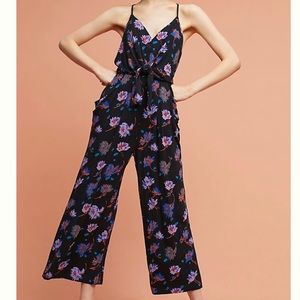 Anthropologie Willa Tie-Waist Jumpsuit